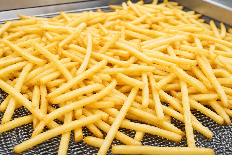 Golden French fries