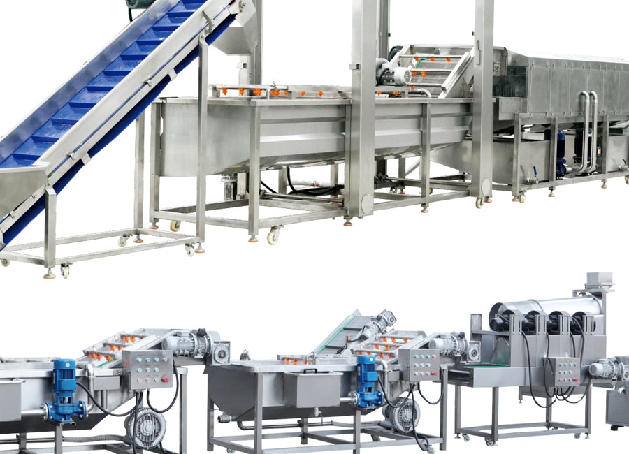 Fruit and vegetable washing production line